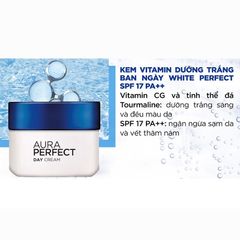 Kem dưỡng trắng da l'oreal paris white perfect day cream spf17++ pa ++ whitening + Even tone 50ml