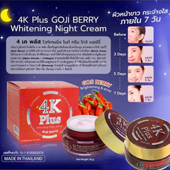 Kem Dưỡng 4k Plus 20g 5x Goji Berry Hộp Đỏ, Dưỡng trắng da, giảm mụn ban đêm