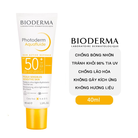 Kem Chống Nắng Bioderma Aquafluide Spf50+ 40ml Da Nhạy Cảm