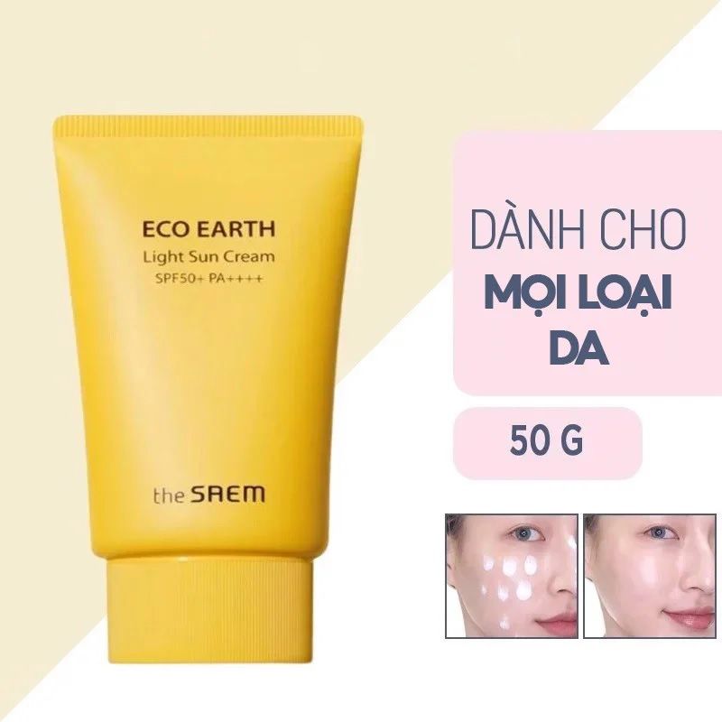 Kem Chống Nắng The Saem 50g Nâng tone, cần bằng ẩm cho da