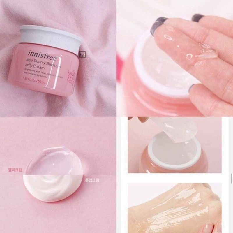 Kem Dưỡng Innisfree 50ml Jeju Cherry Blossom Jelly Cream Hồng