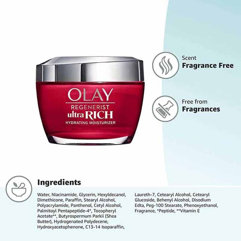 Kem Dưỡng Olay 48g Ultra Rich Hydrating Moisturizer, Cấp nước và làm săn chắc làn da