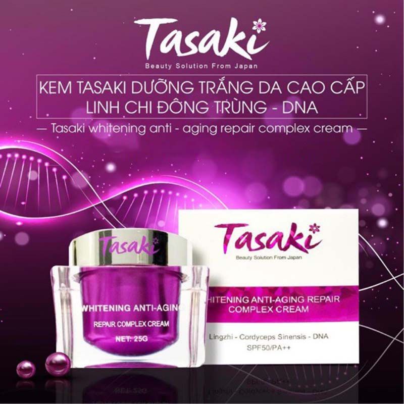 Kem Dưỡng Tasaki 25g Linh Chi - Đông Trùng Hạ Thảo - Dna