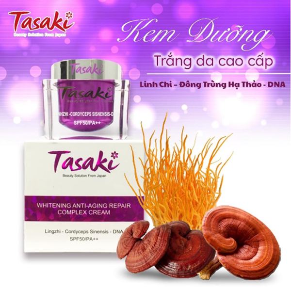 Kem Dưỡng Tasaki 25g Linh Chi - Đông Trùng Hạ Thảo - Dna