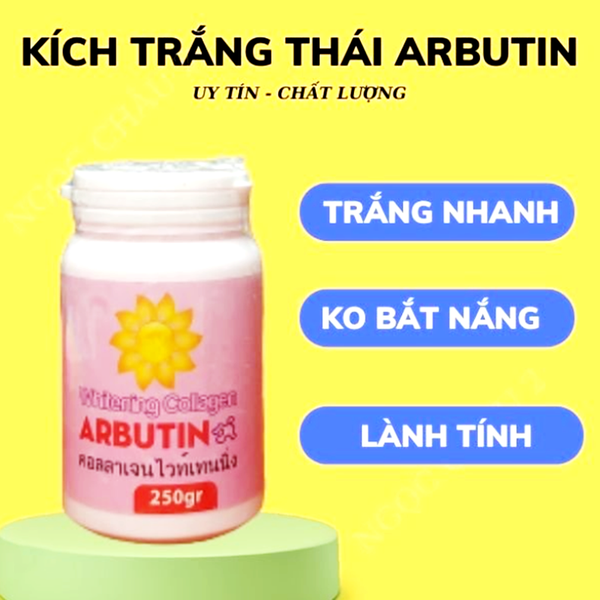 Kem Kích Trắng Body Arbutin Whitening Collagen 250g Thái Lan
