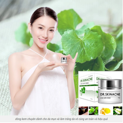 Kem Trị Mụn Rau Má Dr.Skinacne 15g Sạch mụn, Xóa thâm, Trắng da