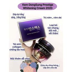 Kem Trị Nám Dongsung Miskos Prestige Whitening Cream 50g Hộp Tím