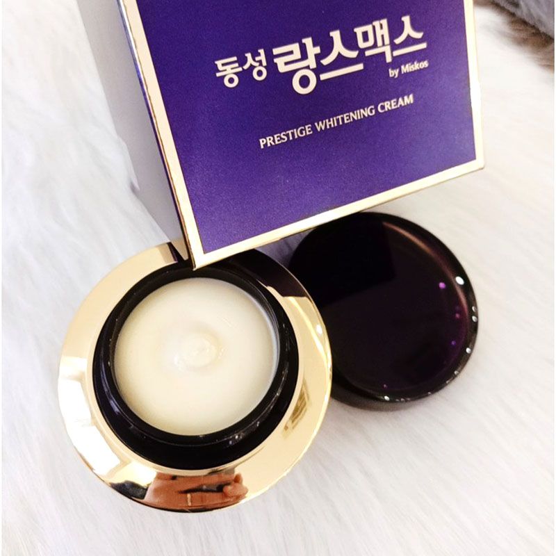 Kem Trị Nám Dongsung Miskos Prestige Whitening Cream 50g Hộp Tím