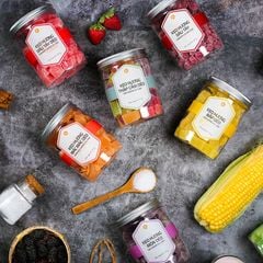 Kẹo Hương Bắp Dẻo, 350g, Hũ, Mẫu Nắp Nhôm, L'angfarm
