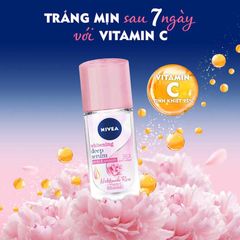 Lăn Khử Mùi Nivea 40ml, Giúp dưỡng trắng và làm mịn vùng da dưới cánh tay ngay trong 7 ngày