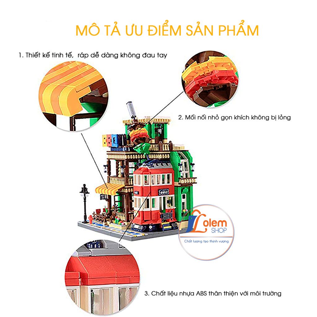 Đồ Chơi Lego Nhà Hàng BBQ 1922 Pcs