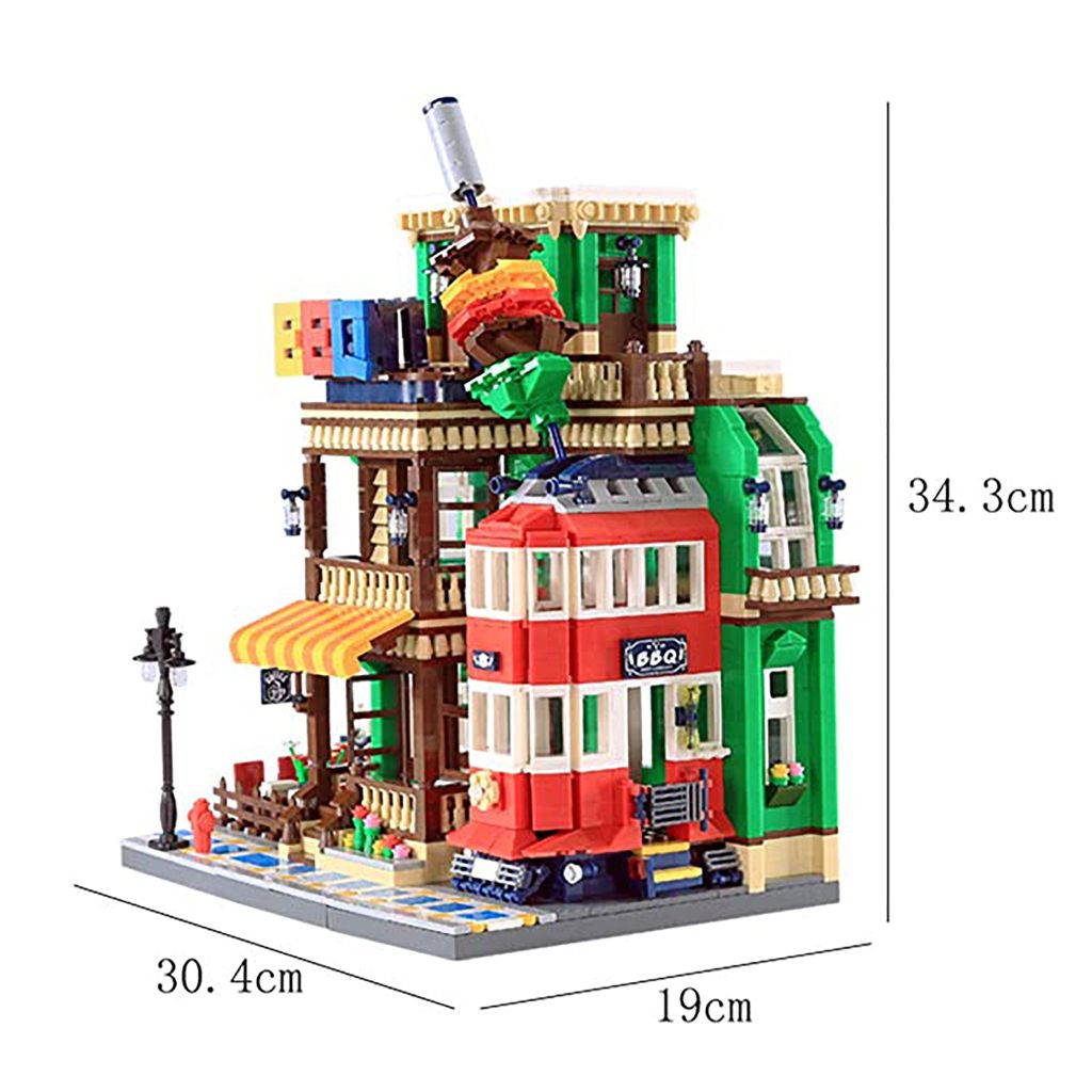 Đồ Chơi Lego Nhà Hàng BBQ 1922 Pcs