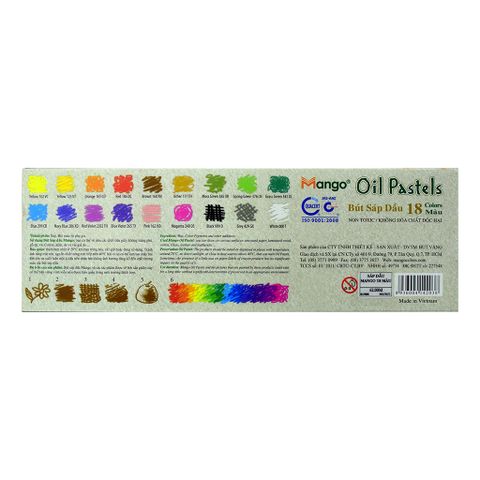 Bút sáp dầu Mango Oil Pastels 18 màu