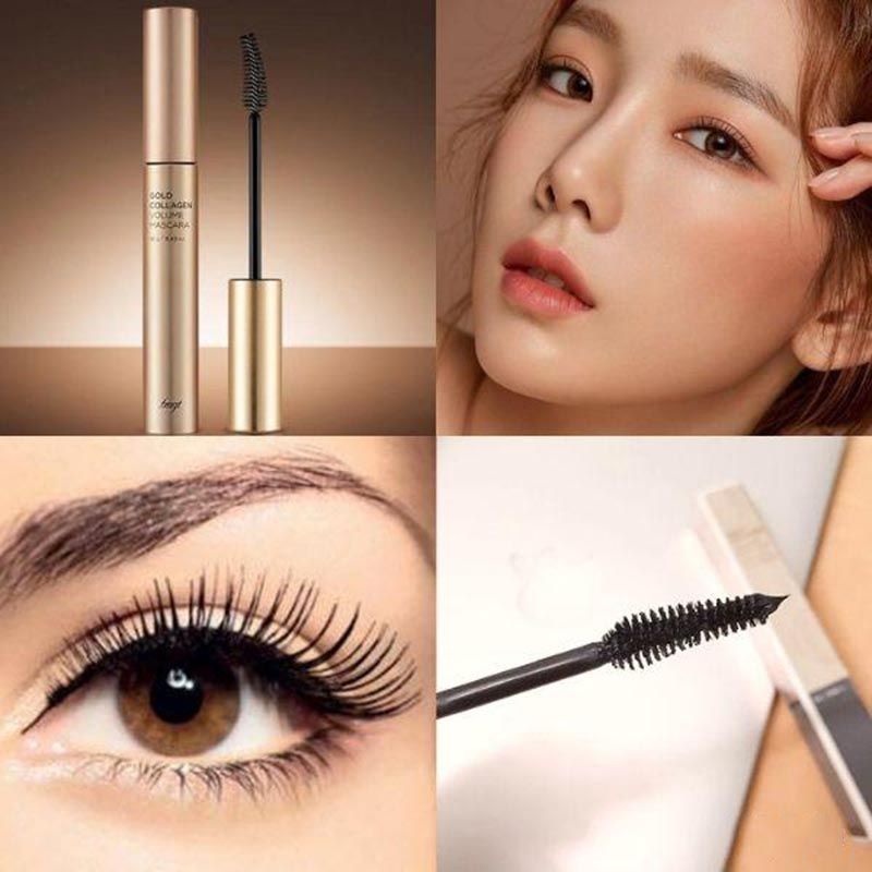 Mascara The Face Shop Fmft Gold Collagen 12g, Giúp nuôi dưỡng hàng mi dài đẹp, chắc khỏe