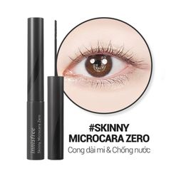 Mascara Innisfree Skinny Microcara Zero 3.5g, Giúp lông mi dày, bền màu đến 12 giờ