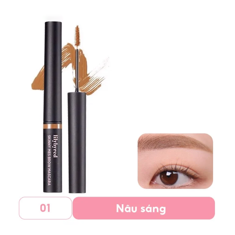 Mascara Chân Mày Siêu Tự Nhiên Lilybyred Skinny Mes Brow Mascara 3.5g, Bền màu, Lâu trôi