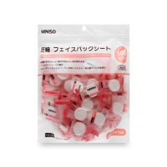 MẶT NẠ GIẤY NÉN MINISO TÚI 100 VIÊN