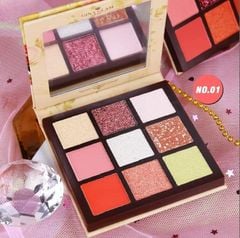 Màu Mắt Gina Glam 9 Ô, bám màu cực tốt và lâu phai và chống nước