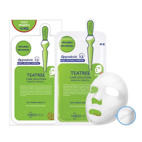 Mặt Nạ Làm Dịu Da, Giảm Mụn, Kiểm Soát Bã Nhờn Mediheal Tea Tree Care Solution Essential Mask Ex