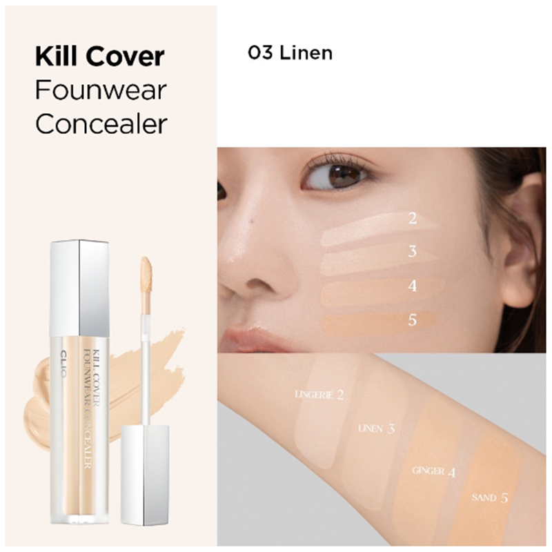 Che Khuyết Điểm Clio Kill Cover Founwear Concealer 6g