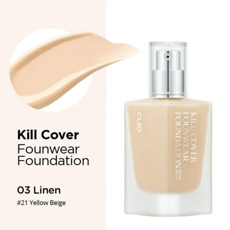 Kem Nền Clio Kill Cover Founwear Foundation Spf30 Pa+++ 13g