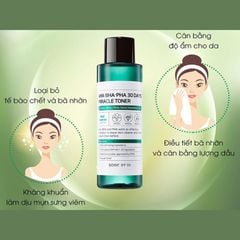 Nước hoa hồng SOME BY MI AHA BHA PHA 30 Days Miracle Toner 150ml