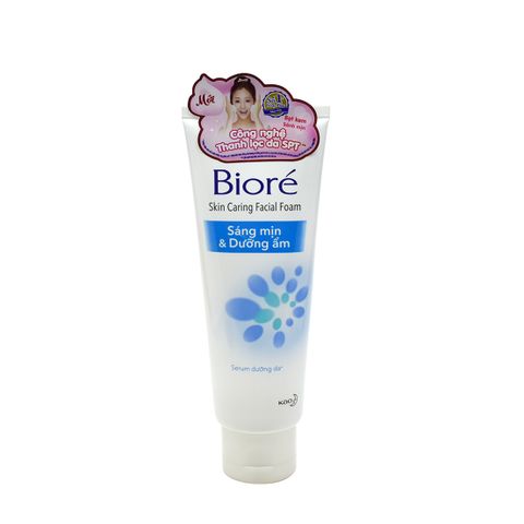 Sữa Rửa Mặt Bioré Skin Caring Facial Foam Trà Xanh Và Vitamin C 100g