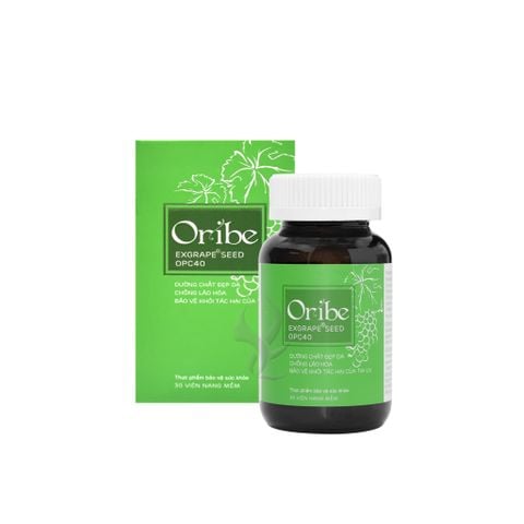 Viên uống dưỡng da chống lão hóa chống nắng Oribe Exgrape Seed OPC40 hộp 30 viên