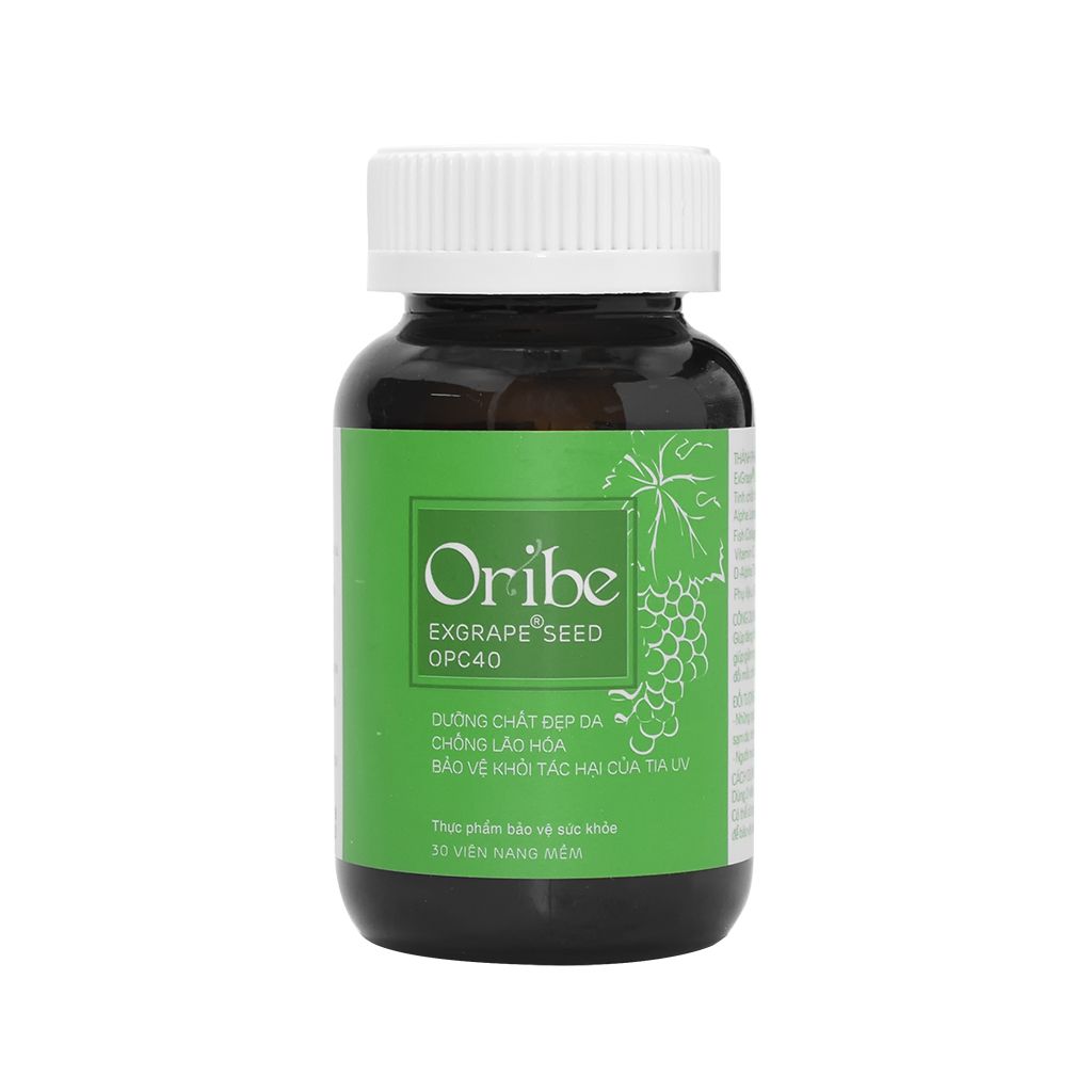 Viên uống dưỡng da chống lão hóa chống nắng Oribe Exgrape Seed OPC40 hộp 30 viên