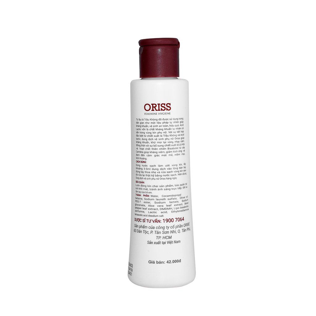 Dung dịch vệ sinh phụ nữ Oriss Feminine Hygiene 150ml