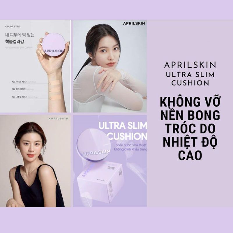 Phấn Nước Aprilskin Ultra Slim Cushion 15g #23 (không Lõi)