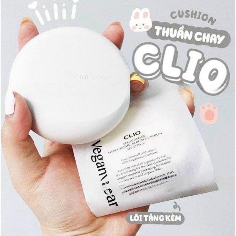 Phấn Nước Clio Veganwear Hyaluronic Serum Cushion Spf45 Pa++ Kèm Lõi