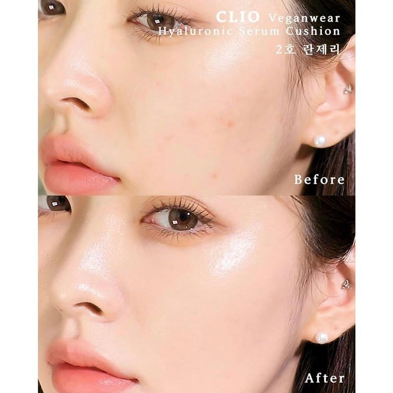 Phấn Nước Clio Veganwear Hyaluronic Serum Cushion Spf45 Pa++ Kèm Lõi