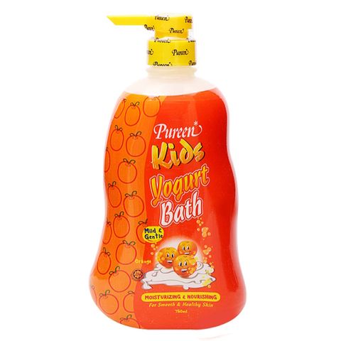 Sữa tắm gội cho bé Pureen Kids Yogurt Head to Wash 150ml Hương cam