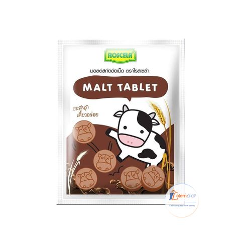 Kẹo sữa bò Thái vị Chocolate Roscela Milk Tablet 20g