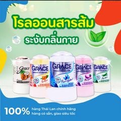 Lăn Khử Mùi Đá Khoáng Grace Thái Lan 70g