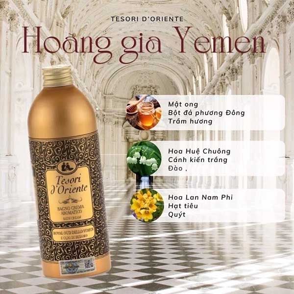 Sữa Tắm Tesori D'oriente Hoàng Gia Yemen 500ml