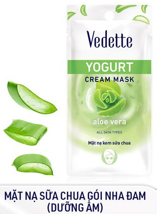 Mặt nạ sữa chua Vedette Yogurt mask Nha đam