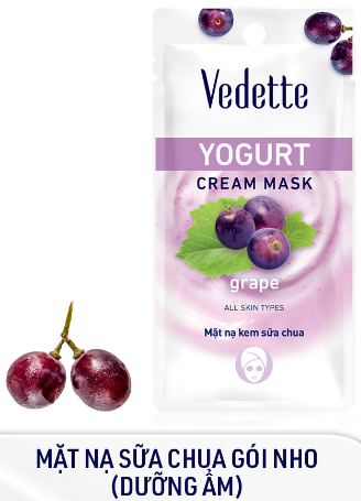 Mặt nạ sữa chua Vedette Yogurt mask Nho