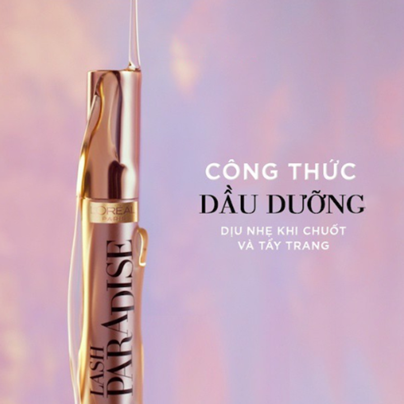 Mascara Loréal Lash Paradise 7.6ml #204 Giữ hàng mi cong vút, Chống thấm nước, không lem hiệu quả