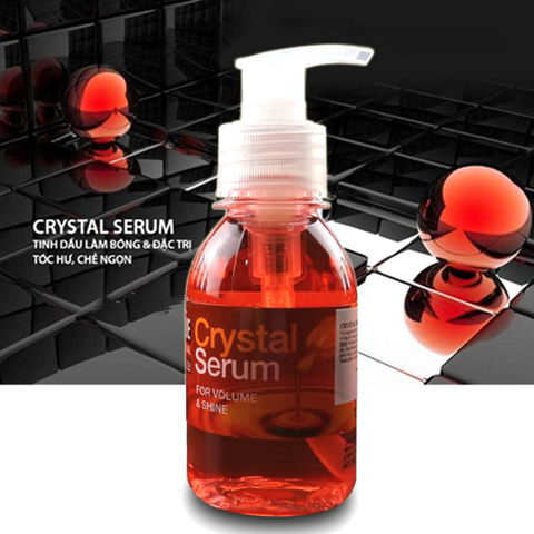 Tinh dầu vuốt tóc Unique CRYSTAL Serum 125ml, Phục hồi tóc hư tổn, giữ nếp, tạo kiểu