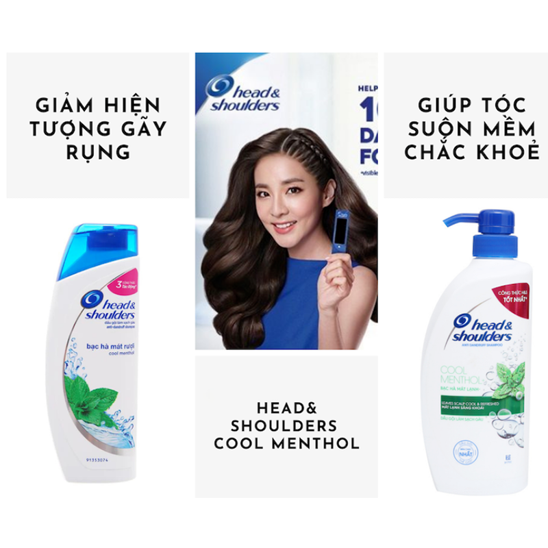 Dầu Gội Head & Shoulders 170ml Bạc Hà Mát Lạnh