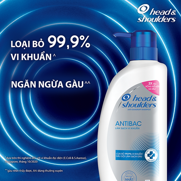 Dầu Gội Head & Shoulders 850ml Sạch Vi Khuẩn