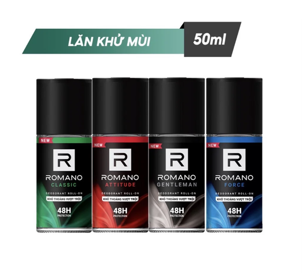 Lăn Khử Mùi Romano 50ml