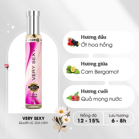 Nước Hoa Nữ Kozin Collection 10ml Very Sexy