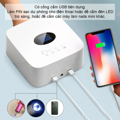 Máy Hơ Gel Tích Điện Cordless S50