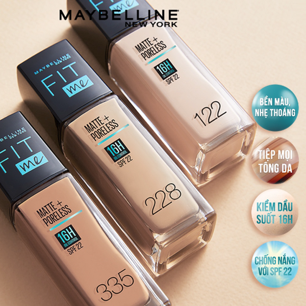 Kem Nền Maybelline Fit Me Matte + Poreless 30ml