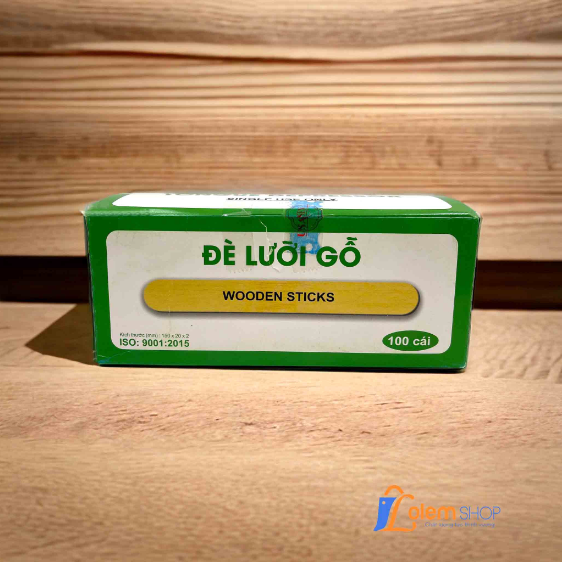 Que gỗ wax lông hộp 100 cây