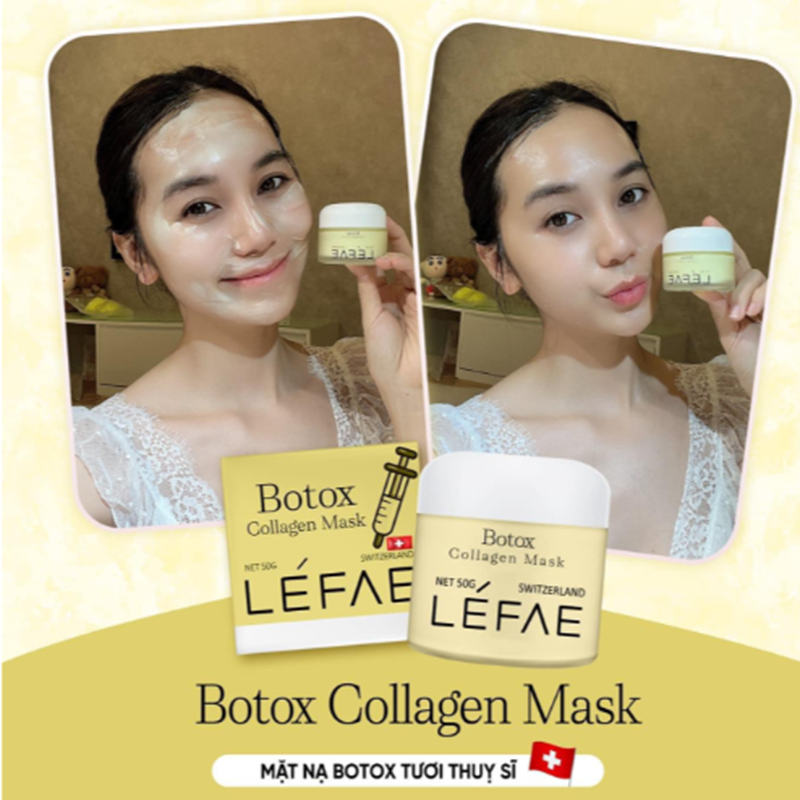 Mặt Nạ Tươi Botox Collagen Mask Léfae Thuỵ Sĩ 50g