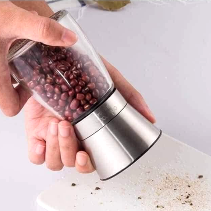 Lọ Xay Tiêu Thủy Tinh - Inox